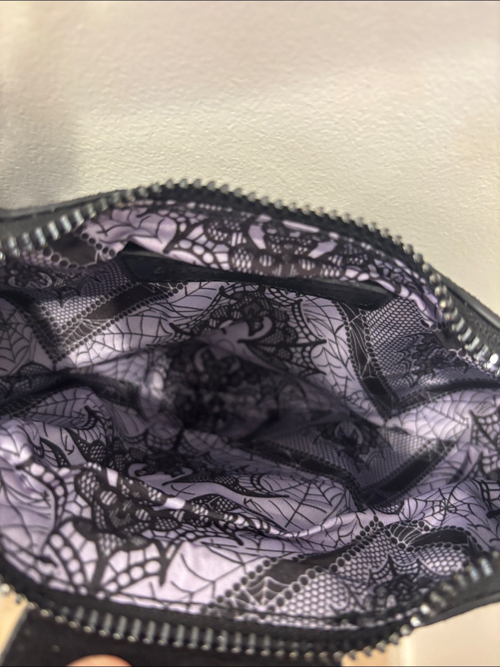 NWT Betsey Johnson Black Fringe Bat-Shaped Shoulder/Crossbody Bag - Picture 6 of 6